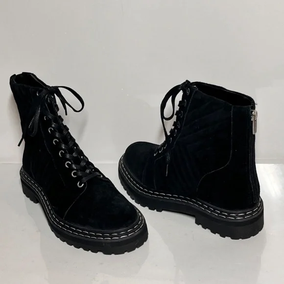 Vince Camuto x Fashion Jackson Puchenie Suede Lace-Up Hiker Boots - Picture 2 of 6